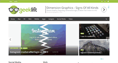 Desktop Screenshot of geeklift.com